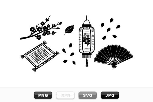 Asian Floral Lantern Clipart Review