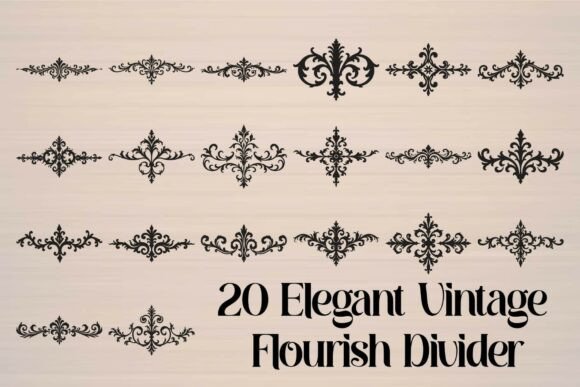 Elegant Floral Ornament Divider