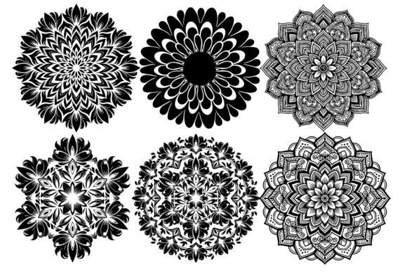 Floral Wreath Frame Silhouette Bundle