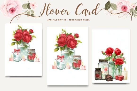 Flower Card Floral Greeting Postcard_42