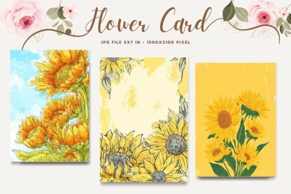 Flower Card Floral Greeting Postcard_44