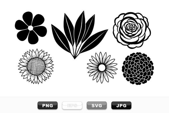 Hand Drawn Floral Vector Pack