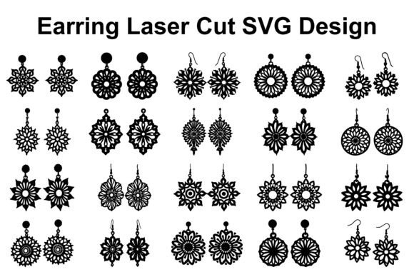 Petal Earring SVG Design Bundle