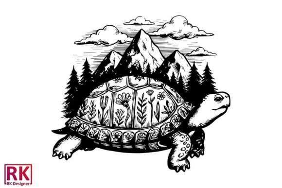 Turtle SVG – Nature-Inspired Embroidery