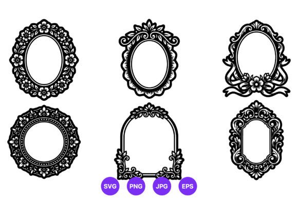 Vintage Floral Decorative Frame