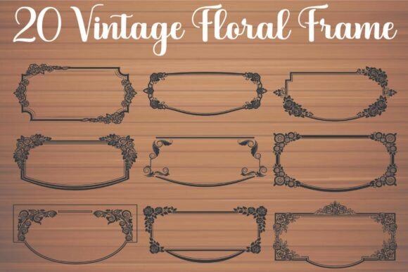 Vintage Floral Frame Designs