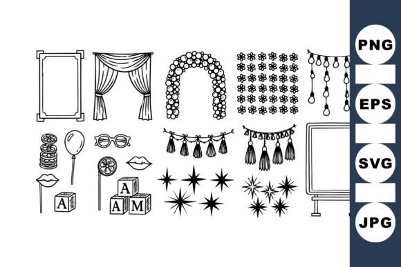 Vintage Party Decor SVG Set